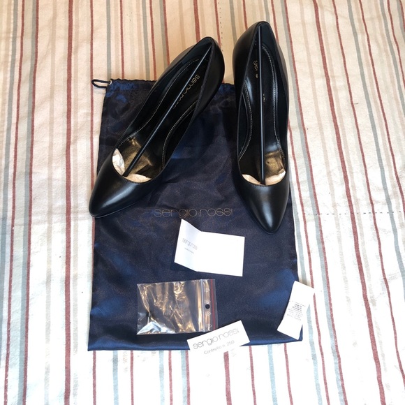 Sergio Rossi Black Heels - Brand New - Picture 2 of 9